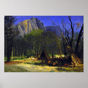 Bierstadt - Indianer im Rat Poster