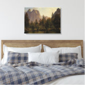 Bierstadt Kathedrale Felsen Yosemite Malerei Leinwanddruck (Insitu (Schlafzimmer))