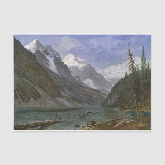 Bierstadt Lake Louise Painting Seidenpapier (Vorderseite)