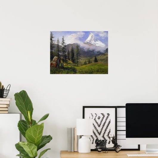 Bierstadt - Matterhorn Poster (Heimbüro)