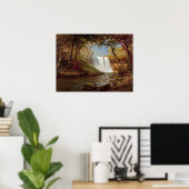 Bierstadt Minnehaha Falls Painting Poster (Heimbüro)