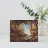 Bierstadt Minnehaha Falls Painting Postkarte (Stehend Vorderseite)