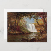 Bierstadt Minnehaha Falls Painting Postkarte (Vorne/Hinten)