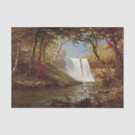 Bierstadt Minnehaha Falls Painting Seidenpapier