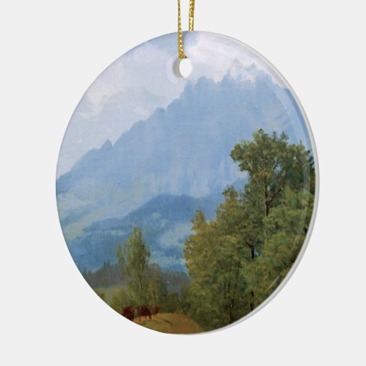 Bierstadt - Monte Pilatus, Schweiz Keramik Ornament (Links)