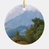 Bierstadt - Monte Pilatus, Schweiz Keramik Ornament (Hinten)