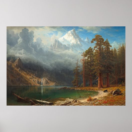 Bierstadt Mount Corcoran Painting Poster (Vorne)
