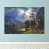 Bierstadt Mount Starr King Yosemite Painting Leinwanddruck (Insitu (Holzboden))