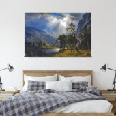 Bierstadt Mount Starr King Yosemite Painting Leinwanddruck (Insitu (Schlafzimmer))