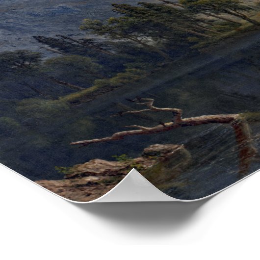 Bierstadt Mount Starr King Yosemite Painting Poster (Ecke)