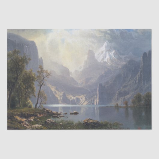 Bierstadt Mountains Wilderness Tissue Seidenpapier (Vorderseite)