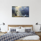 Bierstadt Puget Sound Pacific Coast Painting Leinwanddruck (Insitu (Schlafzimmer))
