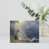 Bierstadt Puget Sound Pacific Coast Painting Postkarte (Stehend Vorderseite)