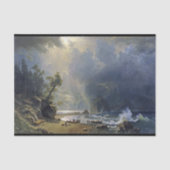 Bierstadt Puget Sound Pacific Coast Painting Seidenpapier (Vorderseite)