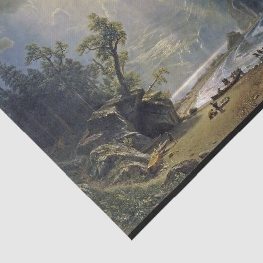 Bierstadt Puget Sound Pacific Coast Painting Seidenpapier (Ausschnitt)