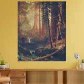 Bierstadt Redwood Trees Painting Leinwanddruck (Insitu (Wohnzimmer))