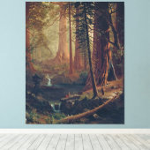 Bierstadt Redwood Trees Painting Leinwanddruck (Insitu (Holzboden))