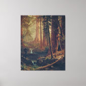 Bierstadt Redwood Trees Painting Leinwanddruck (Vorderseite)