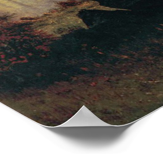 Bierstadt Rocky Mountain Landschaftsbild Malerei Poster (Ecke)