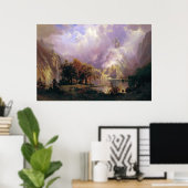 Bierstadt Rocky Mountain Landschaftsbild Malerei Poster (Heimbüro)