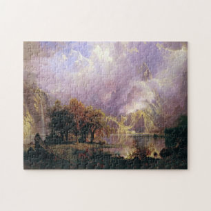 Bierstadt Rocky Mountain Landschaftsbild Malerei Puzzle