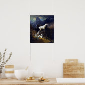 Bierstadt - Rocky Mountains Goats Poster (Küche)