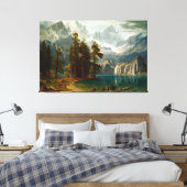 Bierstadt Sierra Nevada Malerei Leinwanddruck (Insitu (Schlafzimmer))