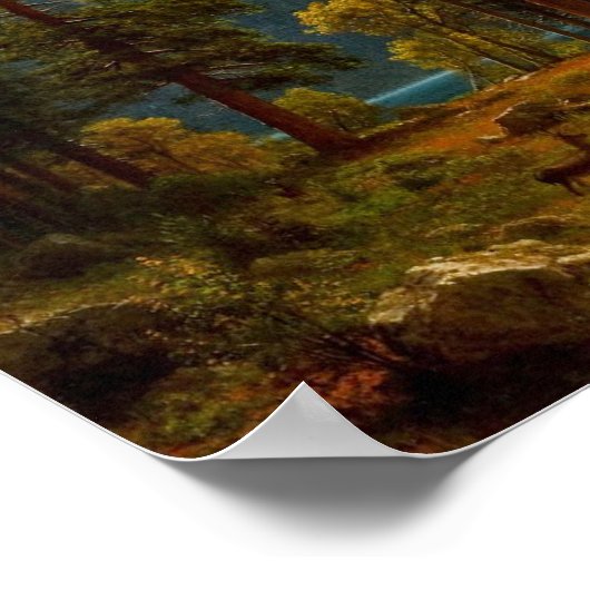 Bierstadt Sierra Nevada Malerei Poster (Ecke)