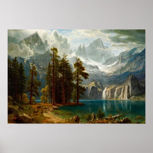 Bierstadt Sierra Nevada Malerei Poster (Vorne)
