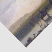 Bierstadt Sioux Village Amerikanischen Ureinwohner Seidenpapier (Detail)