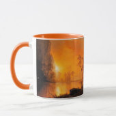 Bierstadt - Sonnenuntergang in den Rockies Tasse (Links)
