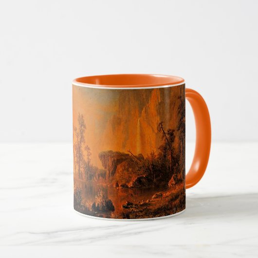 Bierstadt - Sonnenuntergang in den Rockies Tasse (VorderseiteRechts)