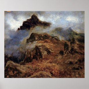 Bierstadt - Studie der Rocky Mountains Poster