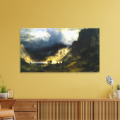 Bierstadt Sturm im Rocky Mountains Leinwanddruck (Insitu (Wohnzimmer))