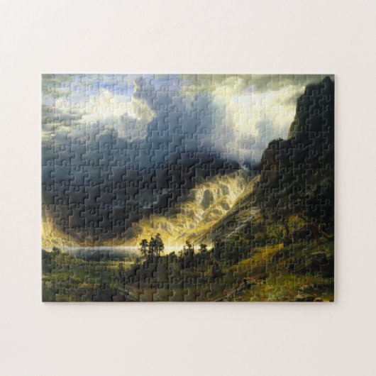 Bierstadt Sturm im Rocky Mountains-Puzzlespiel Puzzle (Horizontal)