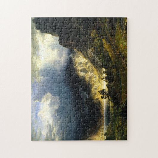 Bierstadt Sturm im Rocky Mountains-Puzzlespiel Puzzle (Vertikal)