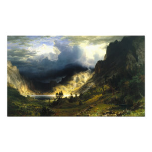 Bierstadt Sturm in Rocky Mountains Fotodruck
