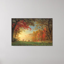 Bierstadt Sunset Deer Lake Painting Leinwanddruck