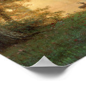 Bierstadt Sunset Deer Lake Painting Poster (Ecke)