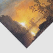 Bierstadt Sunset in der Rockies-Malerei Seidenpapier (Ausschnitt)