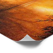 Bierstadt - Sunset in the Rockies, Poster (Ecke)