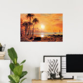 Bierstadt - Tropical Landscape Poster (Heimbüro)
