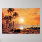 Bierstadt - Tropische Landschaft Poster (Vorne)