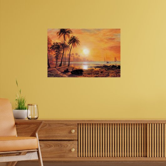 Bierstadt - Tropische Landschaft Poster (Wohnzimmer 2)