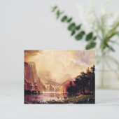 Bierstadt - Unter den Bergen der Sierra Nevada Postkarte (Stehend Vorderseite)