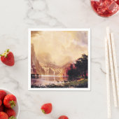 Bierstadt - Unter den Bergen der Sierra Nevada Serviette (Beispiel)