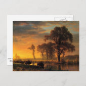 Bierstadt - Western Kansas Postkarte (Vorne/Hinten)