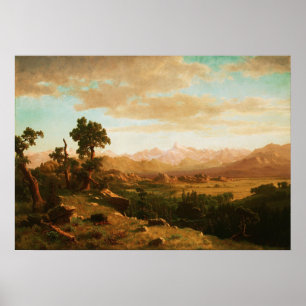 Bierstadt - Wind River Country Poster