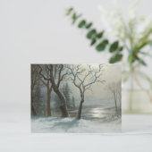 Bierstadt Winter in Yosemite-Malerei Postkarte (Stehend Vorderseite)