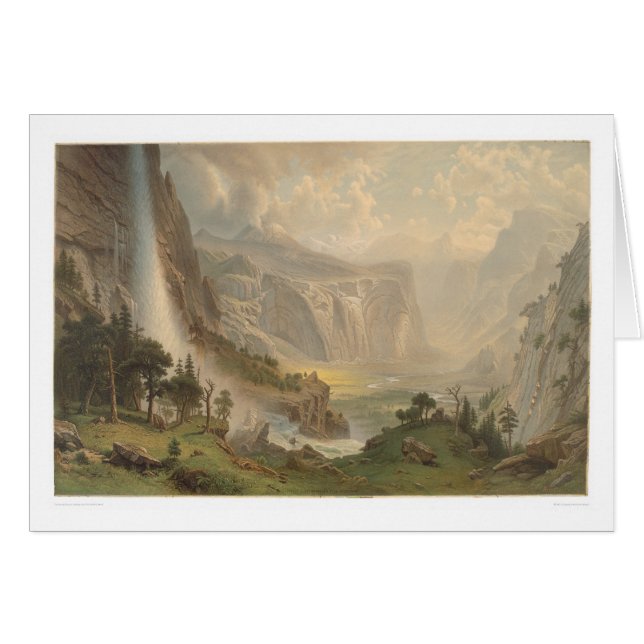 Bierstadt Yosemite Tal, Kalifornien (1884A) (Vorderseite (Horizontal))